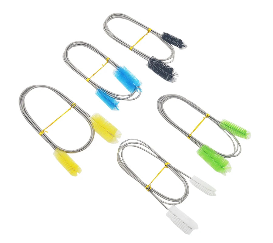 Aquarium Cleaning Brush Set – Stainless Steel Hose, Filter, Lily Pipe & Water Pump Cleaning Tools