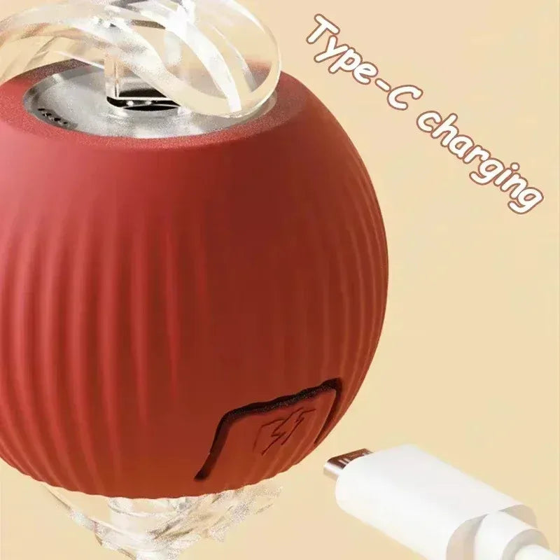 Automatic Rolling Interactive Pet Ball – Rechargeable Electric Cat & Dog Toy with Simulated Mouse Movement for Exercise & Training