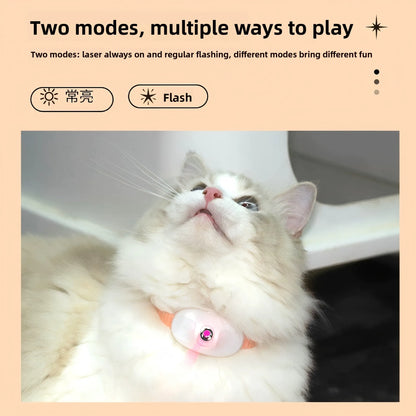 Automatic Laser Cat Collar – Hands-Free Interactive Self-Play Teaser with Adjustable Collar for Indoor Cats & Kittens