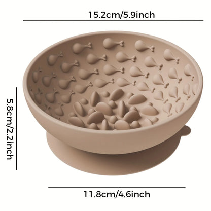 Soft Silicone Slow Feeder Pet Bowl – Non-Slip Anti-Choking Food Bowl with Neck Protection for Dogs, Puppies & Cats