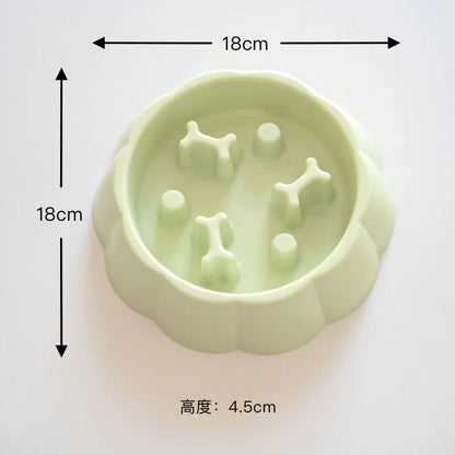 Slow Feeder Pet Bowl – Anti-Choking Puzzle Food & Water Bowl for Dogs and Cats, Anxiety Relief Design