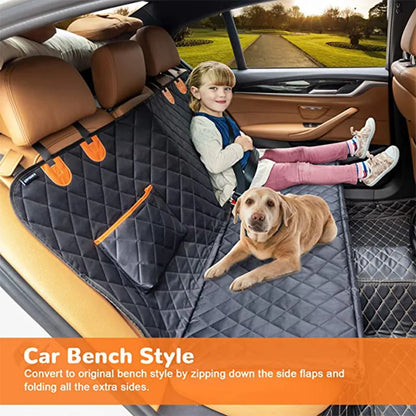 Waterproof Dog Car Seat Cover – Travel Hammock & Rear Back Seat Safety Protector for Small, Medium & Large Dogs