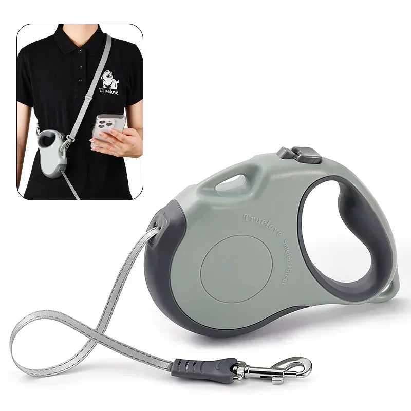Truelove TLL5001 16FT Retractable Dog Leash – Tangle-Free Strong Nylon Tape with One-Hand Brake, Pause & Lock for Dogs & Cats