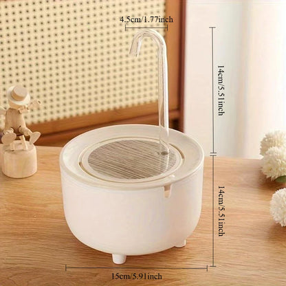 2-in-1 Automatic Parrot Bath & Water Fountain – USB-Powered Circulating Bath with Drip-Free Design for Birds & Small Pets