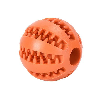 Interactive Dog Treat Ball – Rubber Chew Toy, Tooth Cleaning Ball & Food Dispenser for Dogs and Pets