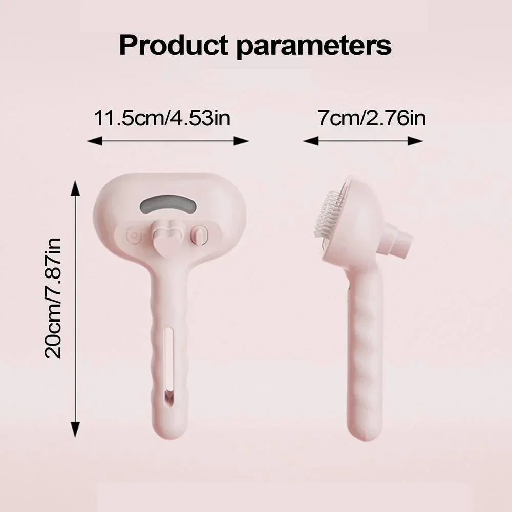 Pet Spray Grooming Comb – Water Mist Hair Remover & Dematting Brush for Cats and Dogs