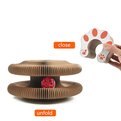 Organ-Shaped Cat Scratching Board – Wear-Resistant Corrugated Scratch Pad with Bell Toy for Indoor Cats