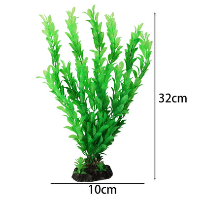 Artificial Aquarium Plant – Realistic Long Willow Kelp Water Grass Decoration for Fish Tanks & Aquariums