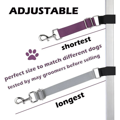 2-Pack Adjustable Pet Grooming Loops – Grooming Arm Extension Straps for Bathing, Grooming & Trimming