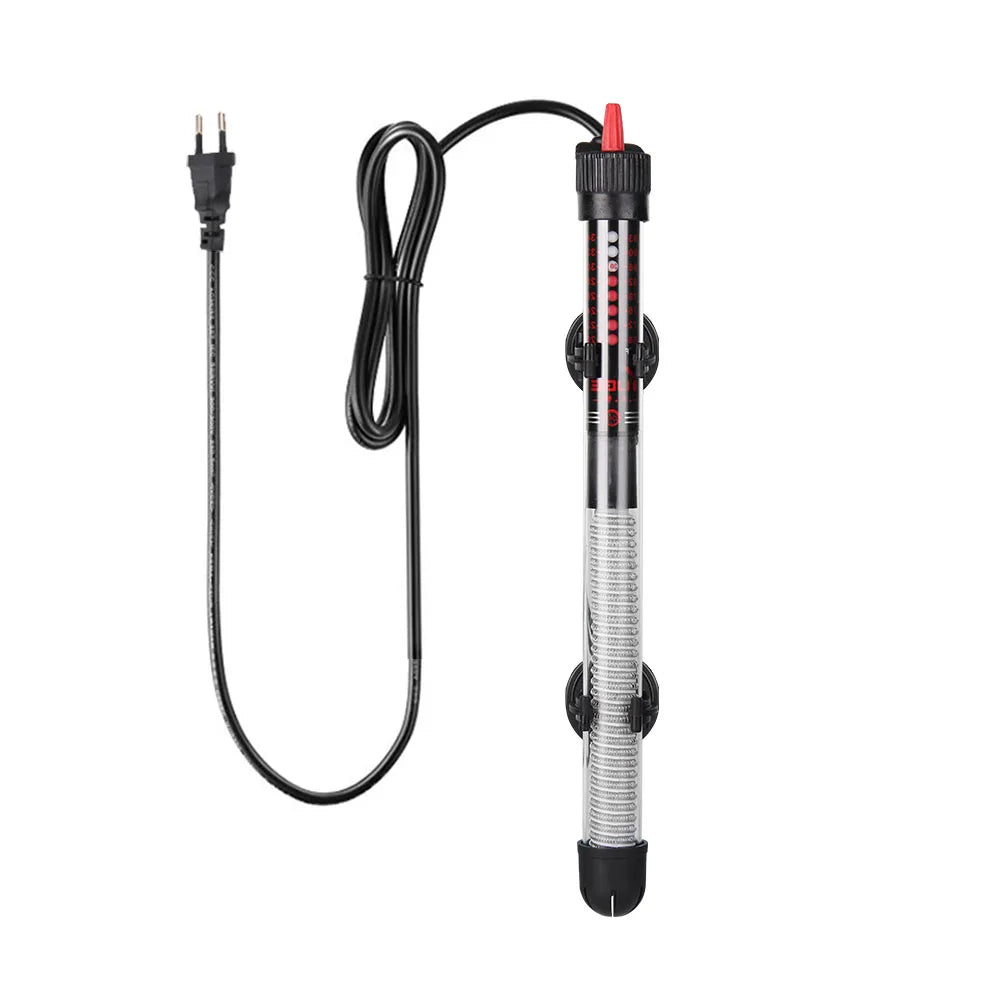 Adjustable Aquarium Heater – 25W/50W/100W/200W/300W Submersible Fish Tank Thermostat Heating Rod for Freshwater & Marine Aquariums