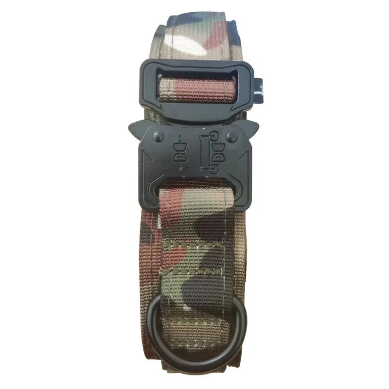 Military Tactical Dog Collar Camouflage Medium Large Dog Collars For Walking Training Duarable Dog Collar for German Shepard