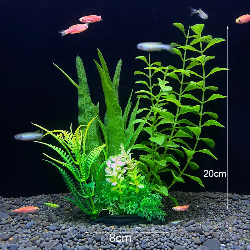 Artificial Aquarium Plants – Realistic Underwater Water Grass Decorations for Fish Tanks & Aquariums