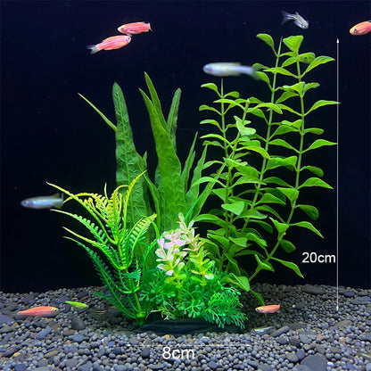 Artificial Aquarium Plants – Realistic Underwater Water Grass Decorations for Fish Tanks & Aquariums