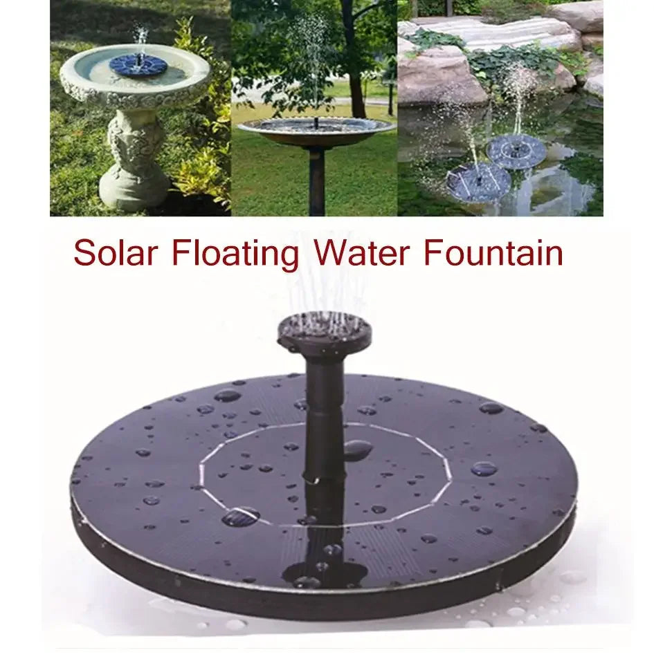 Mini Solar Water Fountain – Floating Solar Fountain Pump for Bird Baths, Garden Ponds & Outdoor Water Features