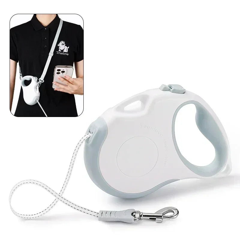Truelove TLL5001 16FT Retractable Dog Leash – Tangle-Free Strong Nylon Tape with One-Hand Brake, Pause & Lock for Dogs & Cats