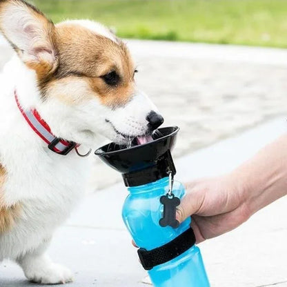 500ml Portable Dog Water Bottle – Outdoor Travel Pet Drinking Cup & Feeder Bowl for Dogs & Cats
