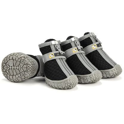 Dog Boots with Non-Slip Soles – Warm Plush Paw Protection Shoes, Breathable Outdoor Booties for Dogs