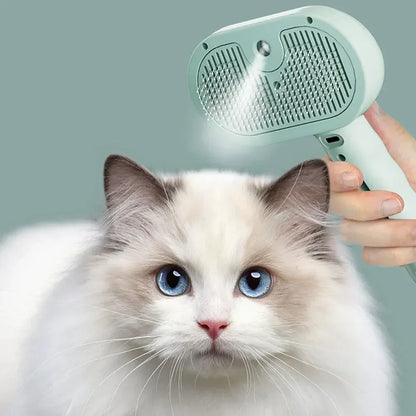 Pet Spray Grooming Comb – Water Mist Hair Remover & Dematting Brush for Cats and Dogs