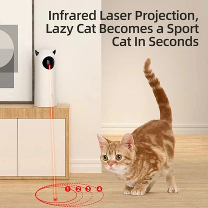 Smart Automatic Infrared Cat Teaser – Interactive LED Toy with Long Battery Life for Indoor Cats & Kittens