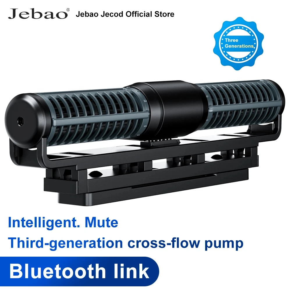 Jebao Jecod DCW Series Bluetooth Cross-Flow Aquarium Pump – App-Controlled DC Water Circulation Pump for Marine & Freshwater Fish Tanks