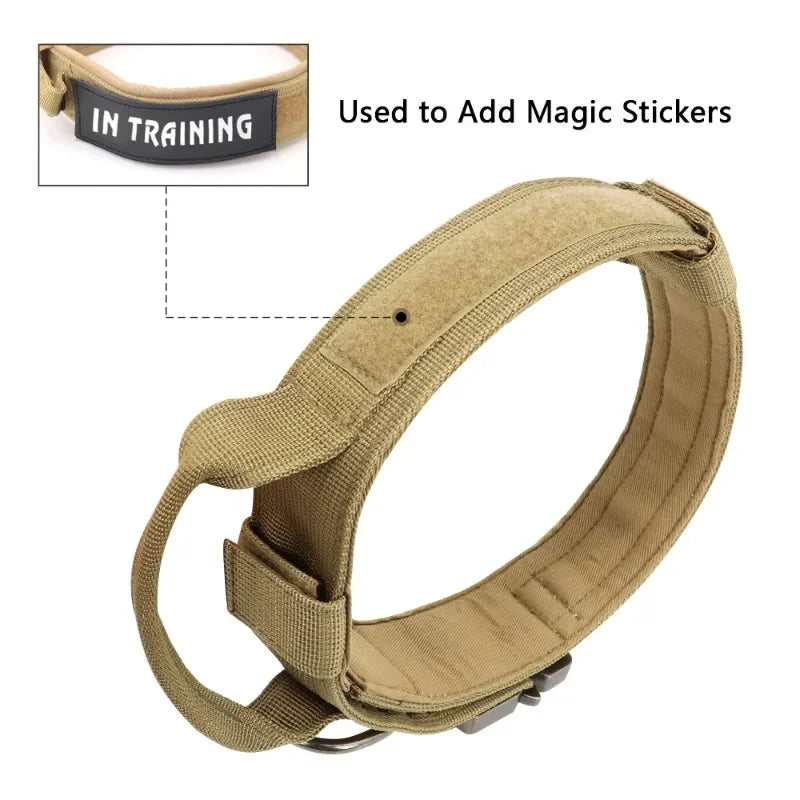Military Tactical Dog Collar Camouflage Medium Large Dog Collars For Walking Training Duarable Dog Collar for German Shepard