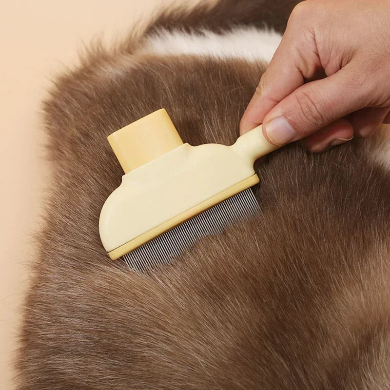 Pet Hair Removal Brush – Universal Grooming Comb for Cats, Loose Fur Cleaning & Beauty Care Tool
