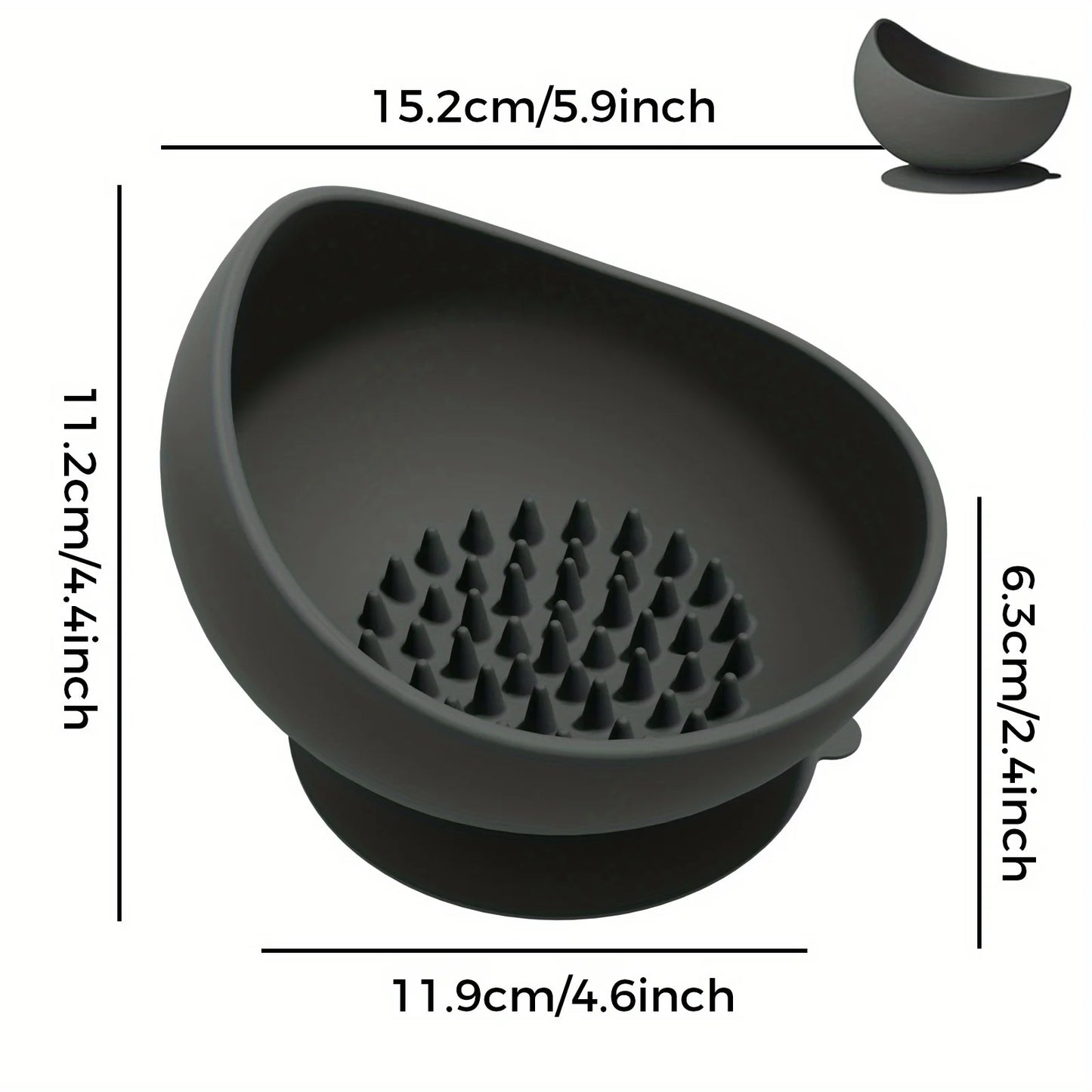 Soft Silicone Slow Feeder Pet Bowl – Non-Slip Anti-Choking Food Bowl with Neck Protection for Dogs, Puppies & Cats