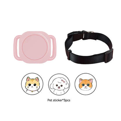 Smart GPS Pet Tracker – Mini Waterproof Long-Range GPS Collar Tracker for Cats & Dogs, iOS Compatible