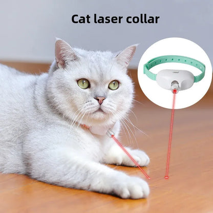 Automatic Laser Cat Collar – Hands-Free Interactive Self-Play Teaser with Adjustable Collar for Indoor Cats & Kittens