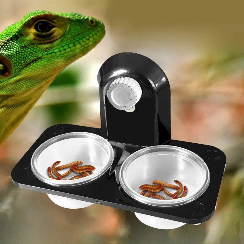 Reptile Feeding Bowl & Terrarium Accessory – Food and Water Dish for Geckos, Snakes, Spiders & Insects