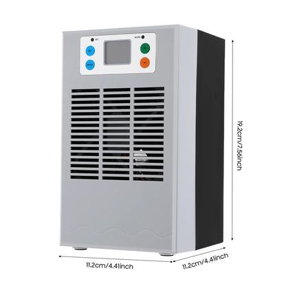 100W Aquarium Heater & Cooling Machine – LED Display Temperature Controller with 10-40°C Adjustment for 30L Fish Tanks