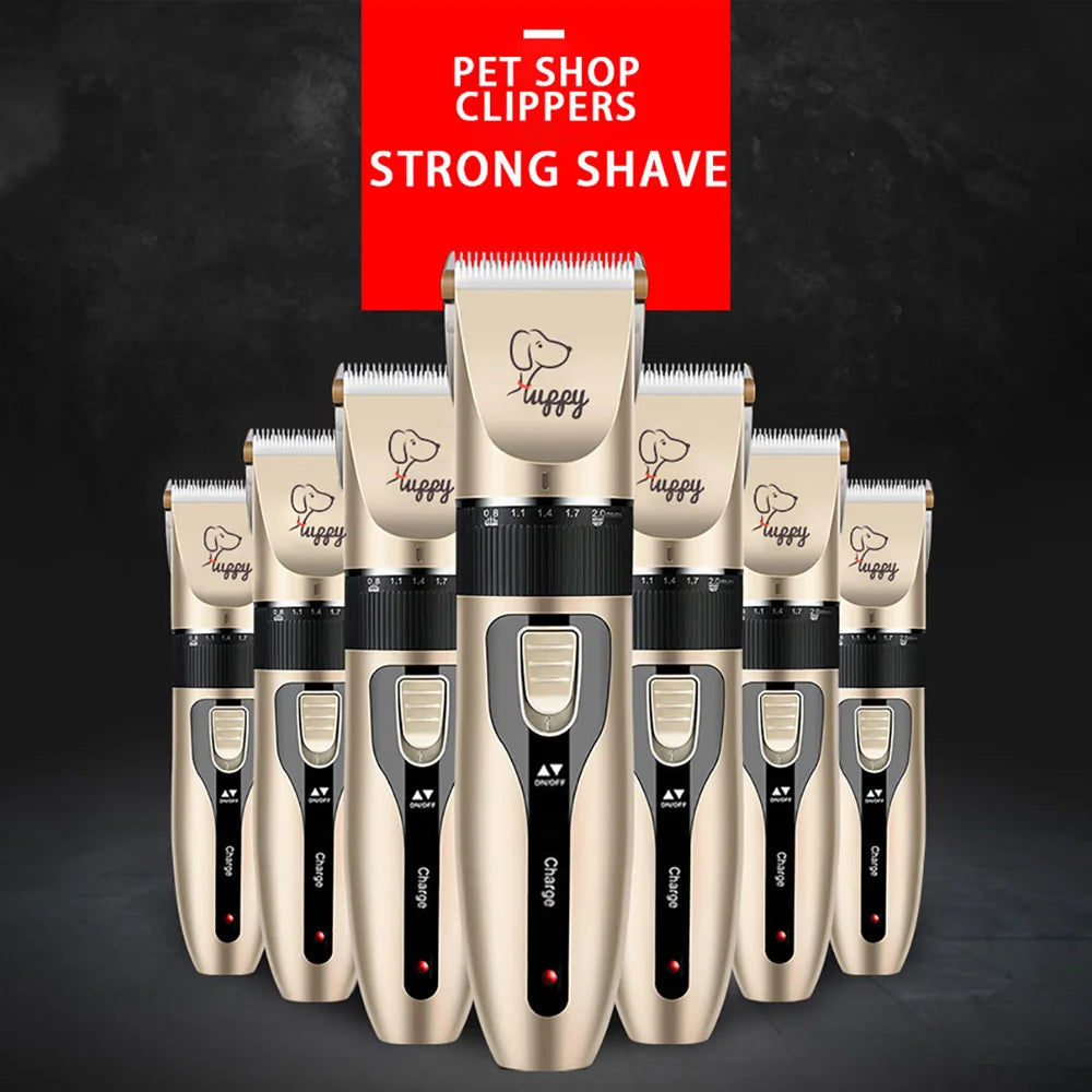 Cordless Pet Hair Clipper Set – Professional Rechargeable Grooming Trimmer & Shaver for Dogs, Cats & Rabbits