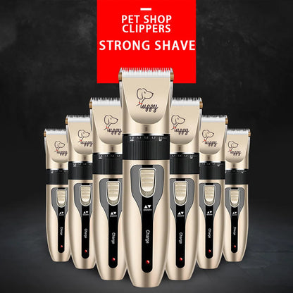 Cordless Pet Hair Clipper Set – Professional Rechargeable Grooming Trimmer & Shaver for Dogs, Cats & Rabbits