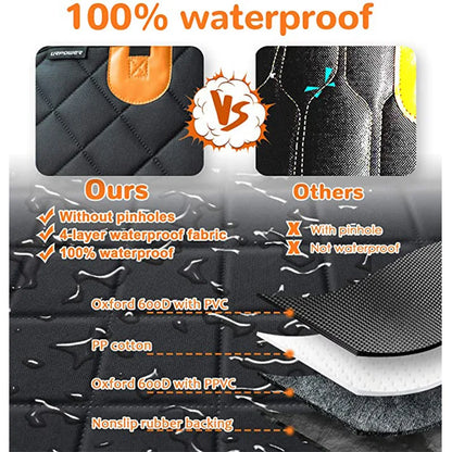 Waterproof Dog Car Seat Cover – Travel Hammock & Rear Back Seat Safety Protector for Small, Medium & Large Dogs