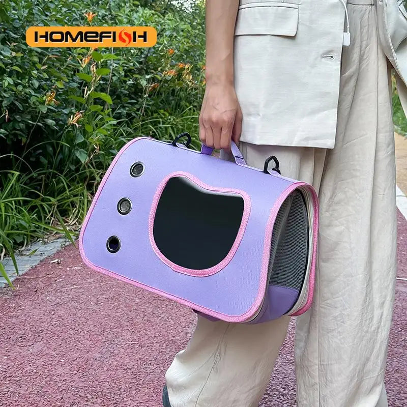 Portable Pet Carrier Bag – Foldable Breathable Shoulder Carrier for Cats, Kittens & Small Dogs