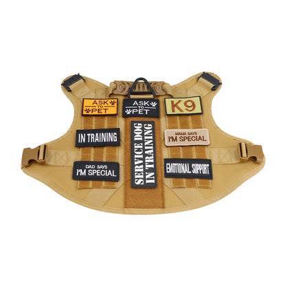 Personalized Tactical Dog Patch – Custom Name ID Label for Dog Harness, Vest & Collar