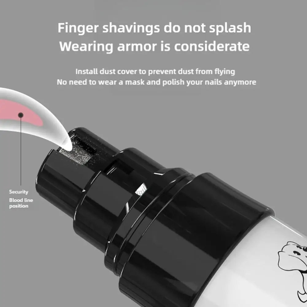 USB Rechargeable Electric Pet Nail Grinder – Painless Nail Trimmer for Small & Large Dogs and Cats