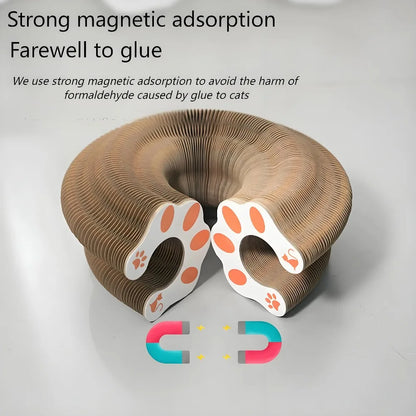 Organ-Shaped Cat Scratching Board – Wear-Resistant Corrugated Scratch Pad with Bell Toy for Indoor Cats