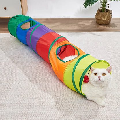 Collapsible Cat Tunnel Toy – Interactive Play Tube for Indoor & Outdoor Cats, Kittens & Puppies
