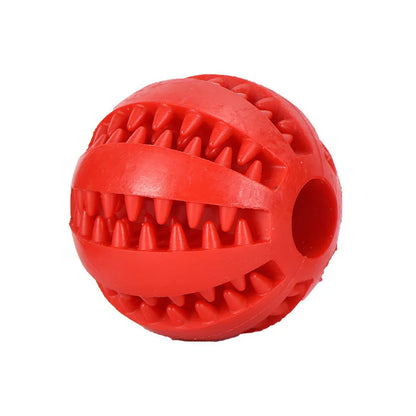 Interactive Dog Treat Ball – Rubber Chew Toy, Tooth Cleaning Ball & Food Dispenser for Dogs and Pets
