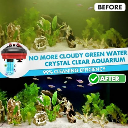 External Canister Filter – Ultra-Quiet Aquarium Water Circulation & Cleaning Filter with Filter Media for Fish Tanks & Aquariums