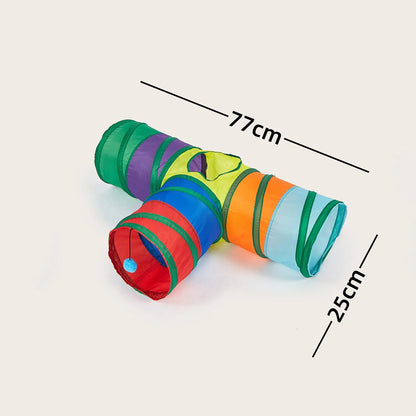 Collapsible Cat Tunnel Toy – Interactive Play Tube for Indoor & Outdoor Cats, Kittens & Puppies