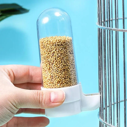 Hanging Bird Feeder & Water Dispenser – Cage Food and Water Station for Parrots & Pet Birds
