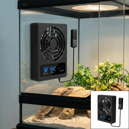 Low Noise Reptile Terrarium Cooling Fan – Powerful Quiet Ventilation Fan with Intelligent Airflow for Reptile Enclosures