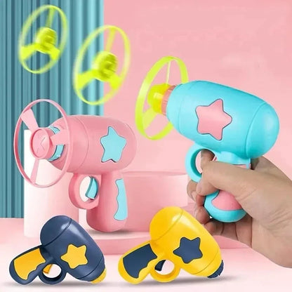 Interactive Cat Toy Launcher – Mini Flying Disc Shooting Gun for Kitten Training, Exercise & Play