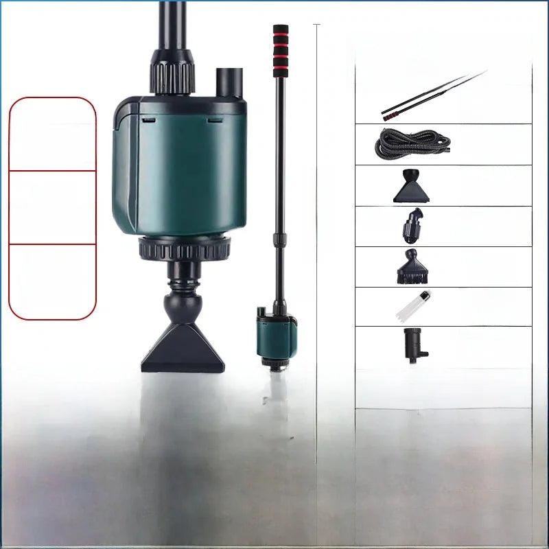 Automatic Aquarium Gravel Cleaner – Fish Tank Water Changer, Sand Washer & Fish Waste Vacuum Pump Cleaning Tool