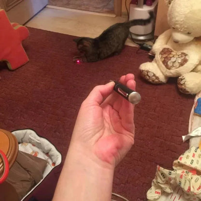 Pet Laser Pointer Cat Toy – Interactive LED Laser with 5 Light Modes for Cats & Kittens