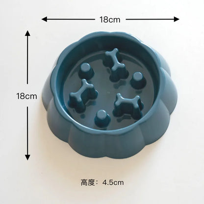 Slow Feeder Pet Bowl – Anti-Choking Puzzle Food & Water Bowl for Dogs and Cats, Anxiety Relief Design