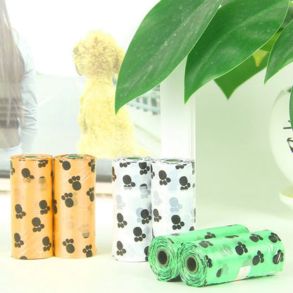 10PCS Degradable Dog Waste Bags – Eco-Friendly Pet Poop Cleanup Bags with Portable Dispenser
